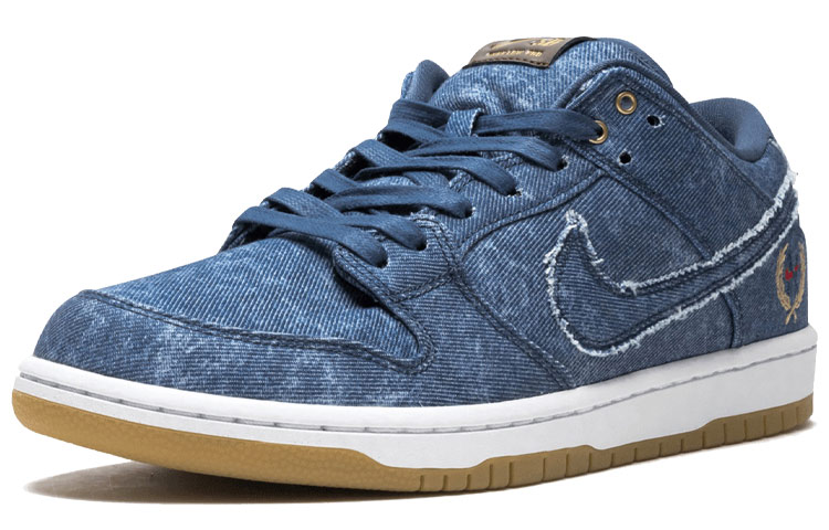 Кеды Nike Dunk SB Rivals Pack East OG (джинсово-синие) — Синий / коричневый / белый — фото 2