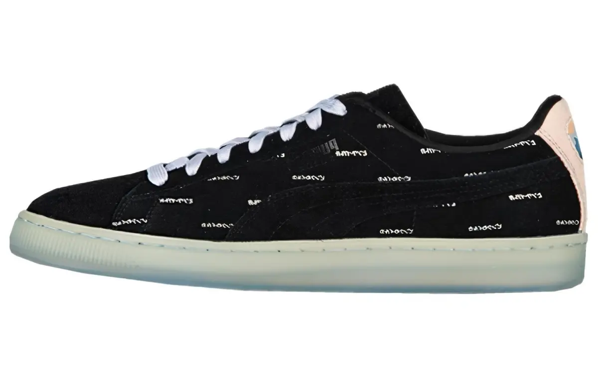 PUMA Suede Pink Dolphin Black