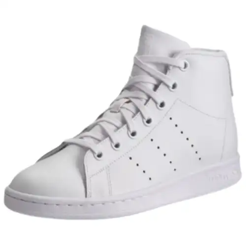 Adidas Originals Stan Smith Slip Resistant Abrasion Resistant High top Skateboard Shoes Women's White