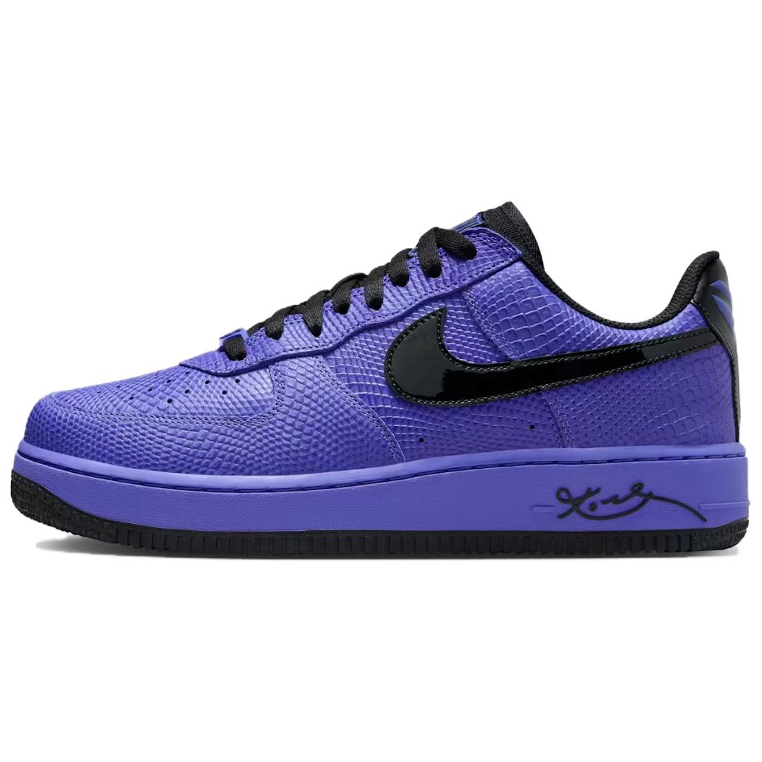 Кроссовки Nike x Kobe Bryant Air Force 1 Low PB (черно-фиолетовые)
