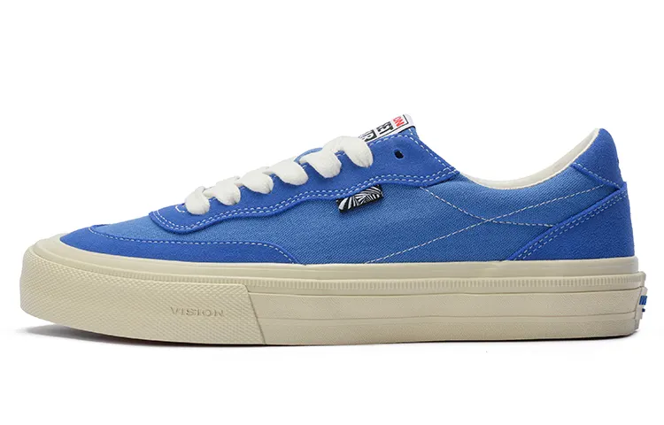 Vision Street Wear Flat Top Low top Skateboard Shoes Unisex Klein Blue