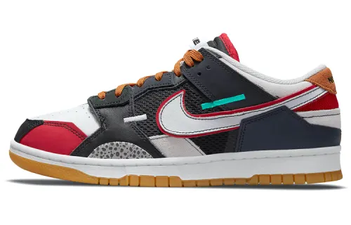 Nike Dunk Low Scrap Black Grey University Red