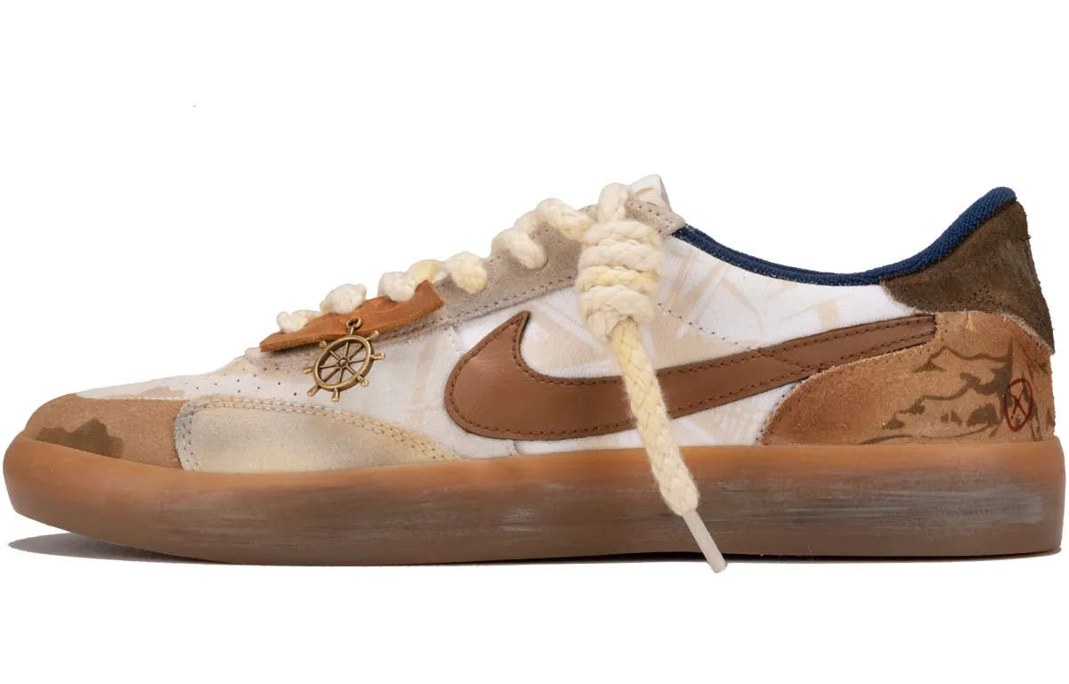 Nike Heritage Slip Resistant Abrasion Resistant Low top Skateboard Shoes Unisex Beige Brown