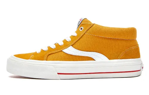 Vision Street Wear x Odd CIRKUS Astley Pro Mid top Skateboard Shoes Unisex Yellow