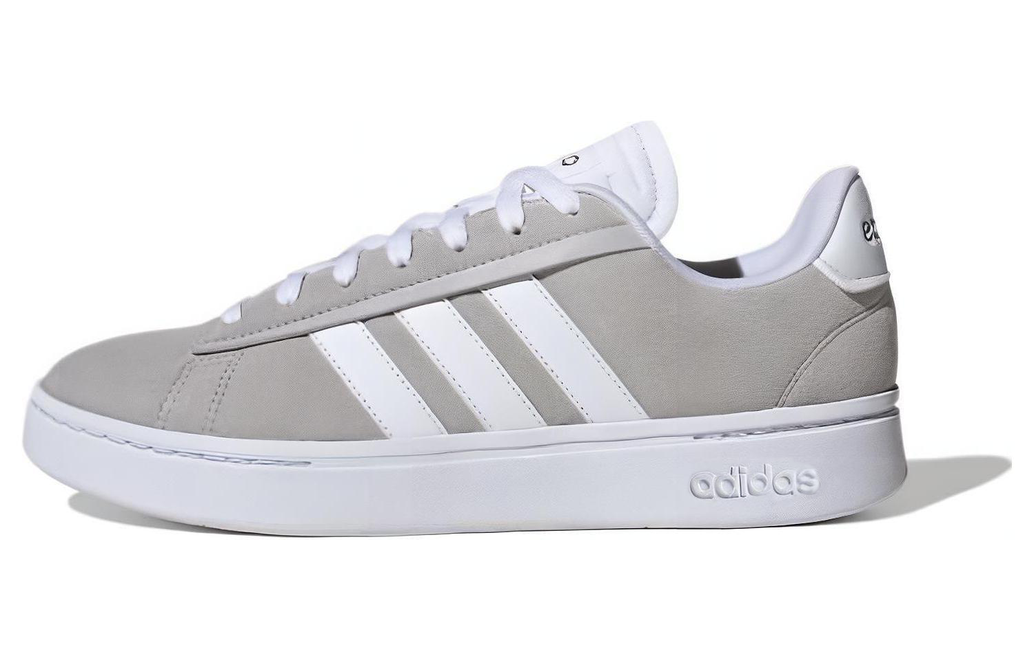 Adidas Neo GRAND COURT Alpha Fashion Cushioning, Wear Resistant Low top Skateboard Shoes Men's Gray