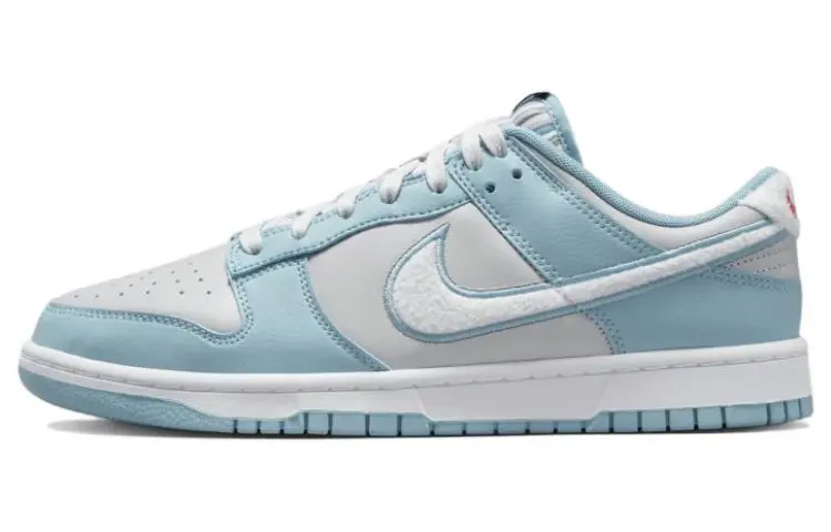 Nike Dunk Low top Skateboard Shoes Men's Blue Gray White