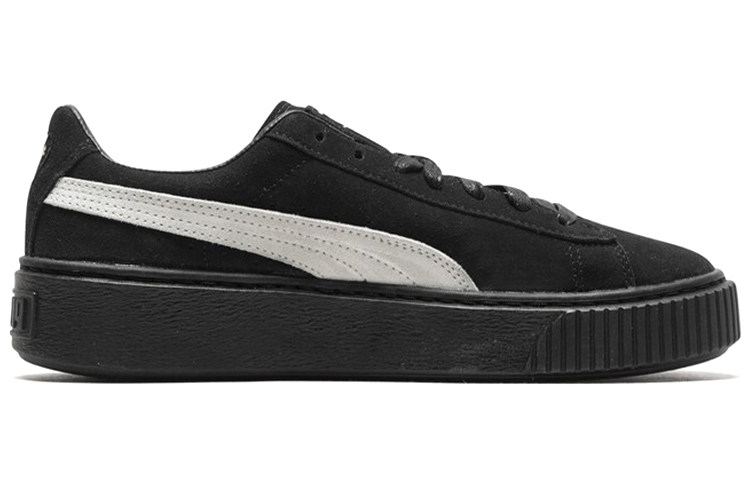 Женские кеды PUMA Suede Platform (черно-белые) — фото 2