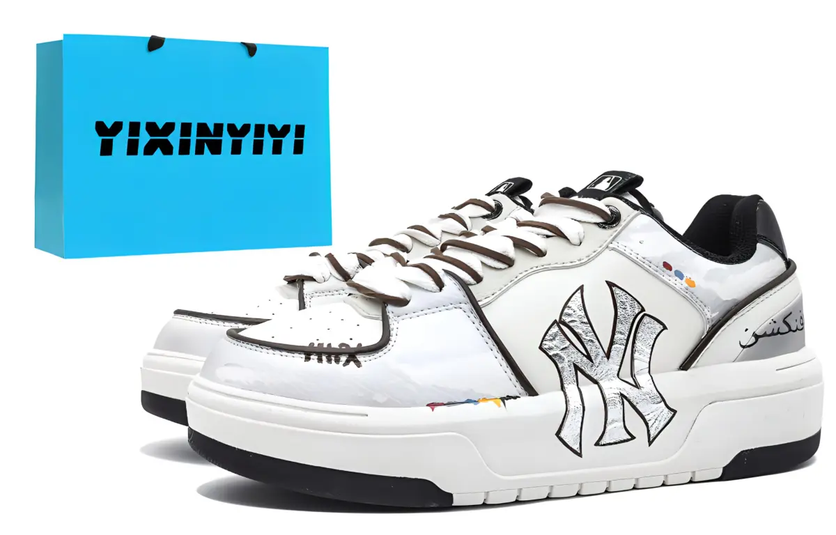 MLB Chunky Liner Skate Shoes Unisex Low-top Silver