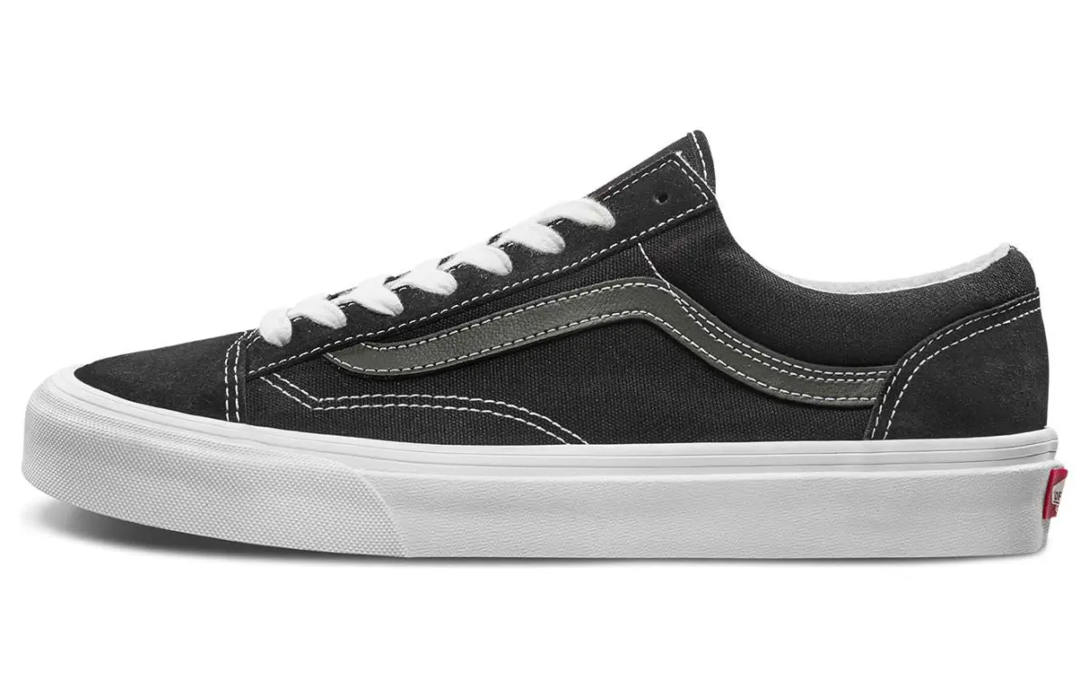 Vans Style 36 Classic And Versatile Low top Skateboard Shoes Unisex Black Gray