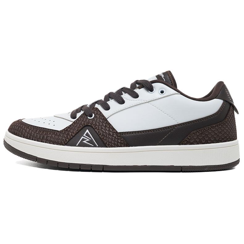 RIGORER Reeves series, trendy, casual, versatile, soft and comfortable, wear-resistant, lightweight, breathable and non-slip, low-top sneakers, men's white brown