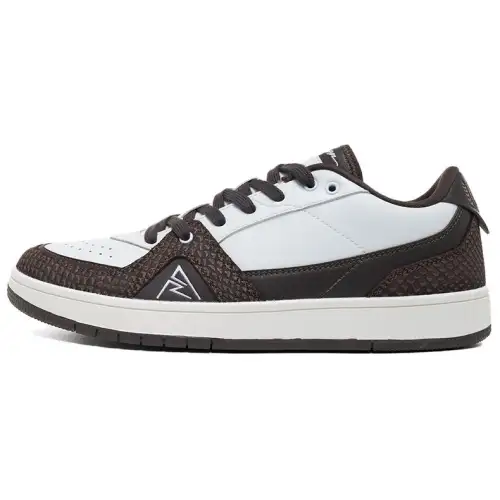 RIGORER Reeves series, trendy, casual, versatile, soft and comfortable, wear-resistant, lightweight, breathable and non-slip, low-top sneakers, men's white brown
