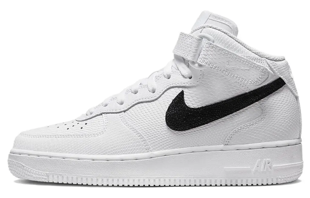 Nike Air Force 1 Mid '07 Snakeskin White Black Women's