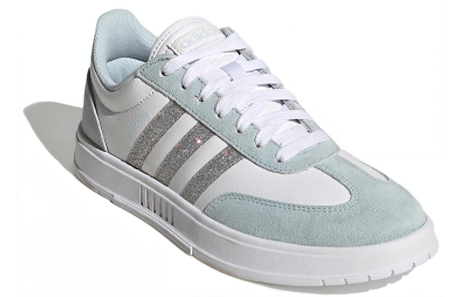 Женские кеды adidas neo Gradas (белый / синий / серебристый) — фото 3