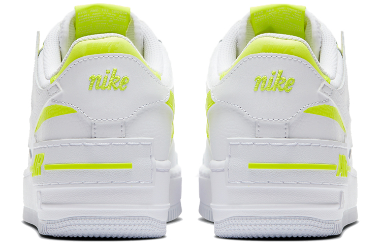 Женские кроссовки Nike Air Force 1 Shadow (бело-желтые) — Белыйжёлтый — фото 4