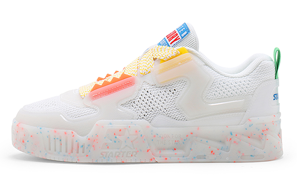 STARTER Vol Ice Drink Collection, Jelly Shoes Low top Skateboard Shoes Men's White