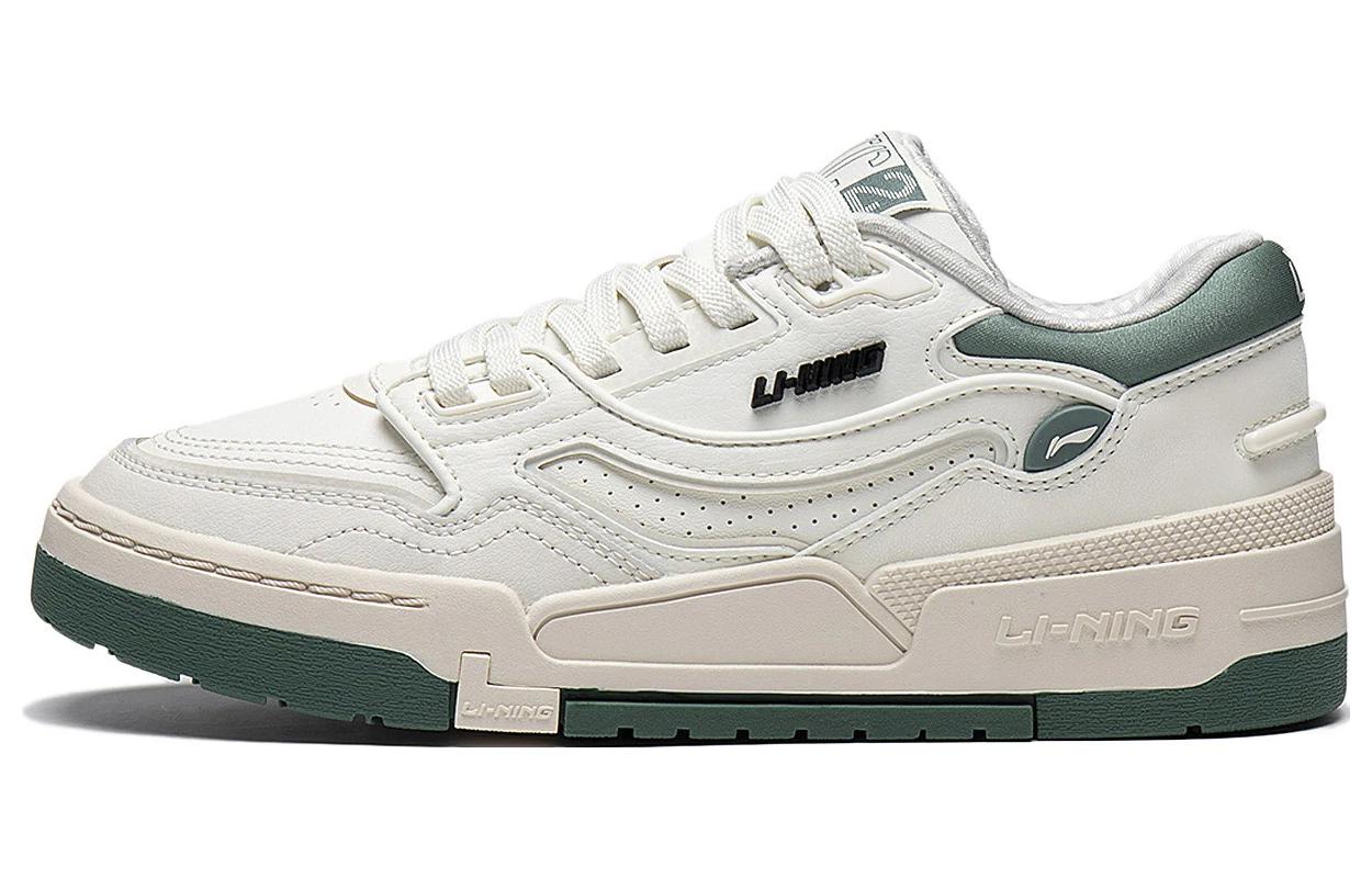 LiNing Li Ning 001 BTC Btc wear-resistant and breathable low-top sneakers women's white green