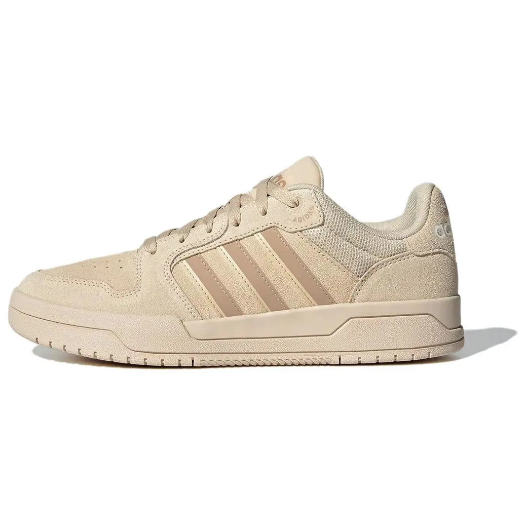 Adidas ENTRAP Abrasion Resistant Low top Skateboard Shoes Unisex Beige Brown