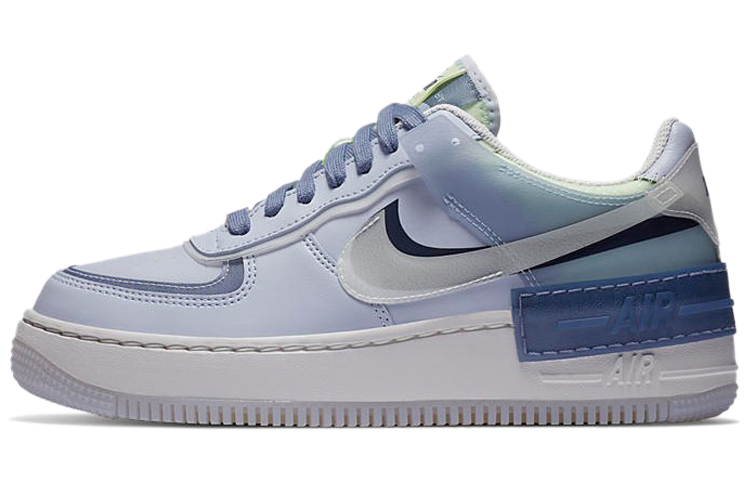 Женские кроссовки Nike Air Force 1 Shadow SE (сине-зеленые) — фото 1