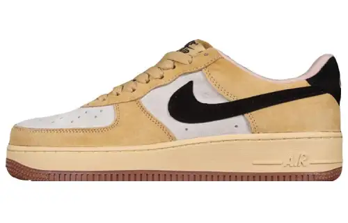 Nike Air Force 1 Low 07 Slip Resistant Abrasion Resistant Low top Skateboard Shoes Unisex Brown Black White
