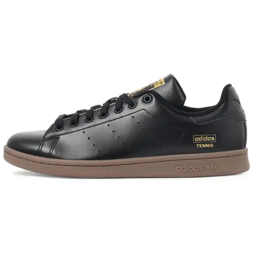 Adidas Originals Stan Smith Slip Resistant Abrasion Resistant Low top Skateboard Shoes Unisex Black
