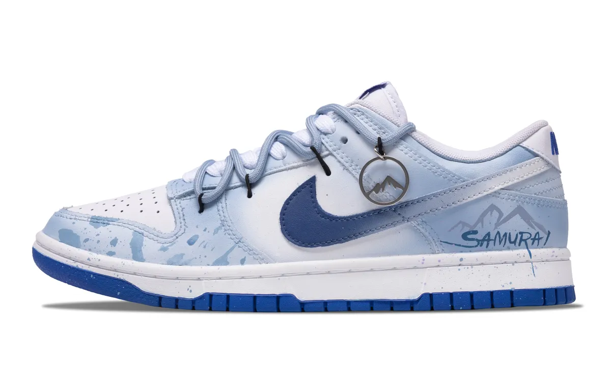 Nike Dunk Pilgrimage Non slip Lightweight Low top Skateboard Shoes Men's Blue White