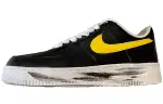 PEACEMINUSONE x Nike Air Force 1 Coverage Slip Resistant Low top Skateboard Shoes Unisex Black