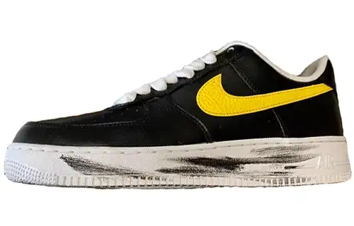 PEACEMINUSONE x Nike Air Force 1 Coverage Slip Resistant Low top Skateboard Shoes Unisex Black
