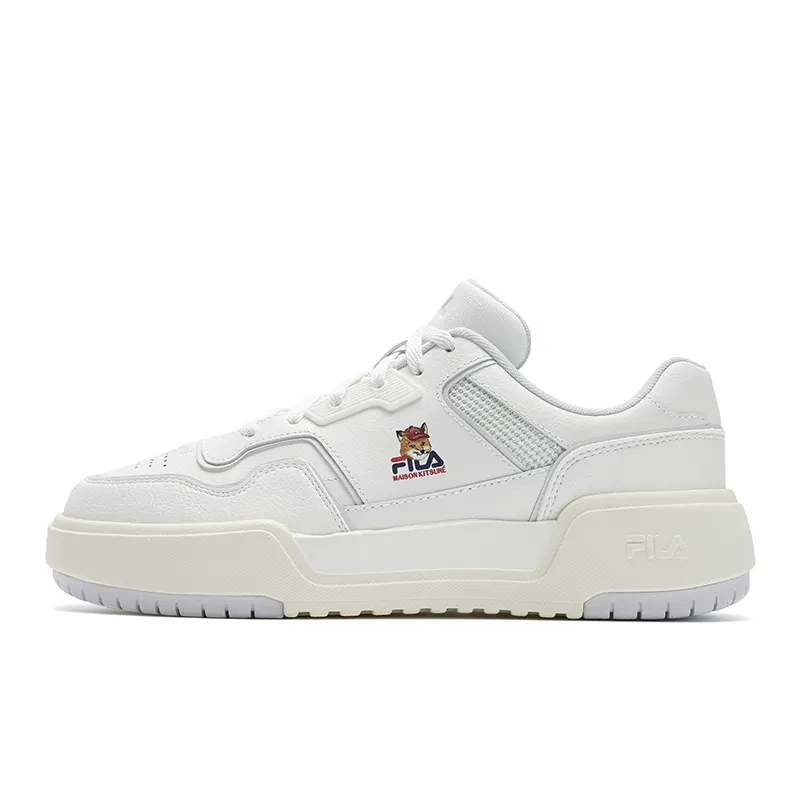 Maison Kitsune x FILA CAMPUS Abrasion Resistant Low top Skateboard Shoes Women's Snow