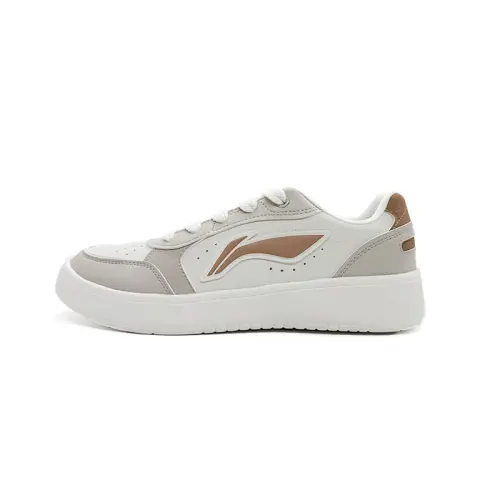 Li Ning Sycee Pure Synthetic Leather Slip Resistant, Abrasion Resistant, Lightweight Low top Skateboard Shoes Men's