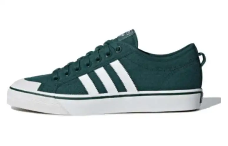 Adidas Originals Nizza Cushioning, Wear Resistant Low top Skateboard Shoes Men's Green