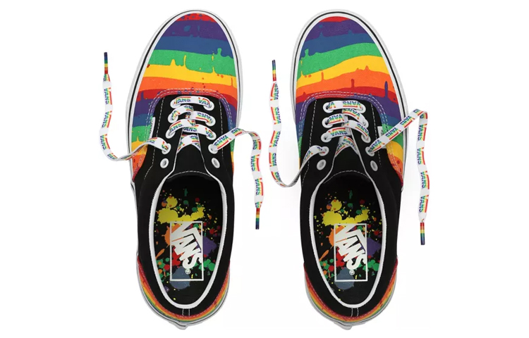 Кеды Vans Era Rainbow Drip (черно-радужные) — фото 4