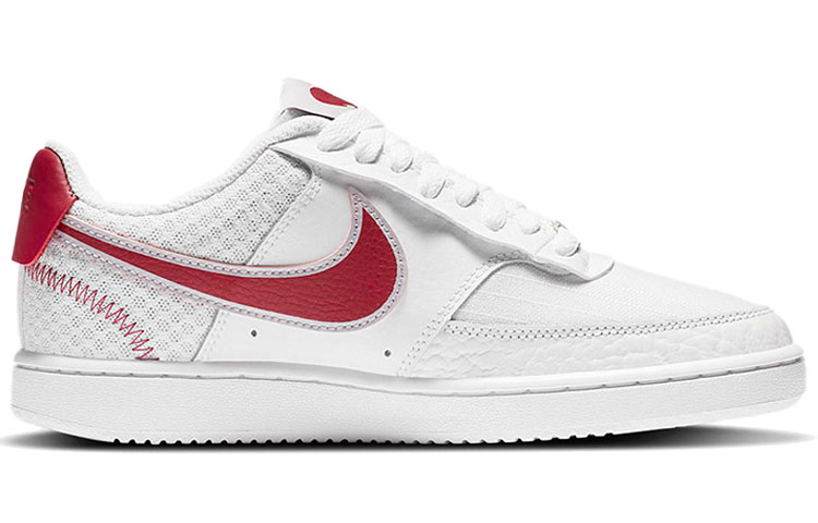 Женские кеды Nike Court Vision 1 (белый / красный) — фото 2
