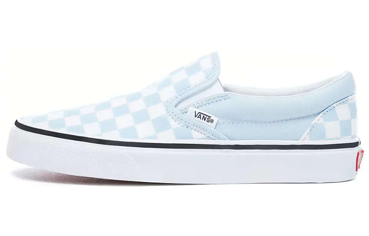 Slip-On Classic Vans 'Baby Blue Checkerboard'