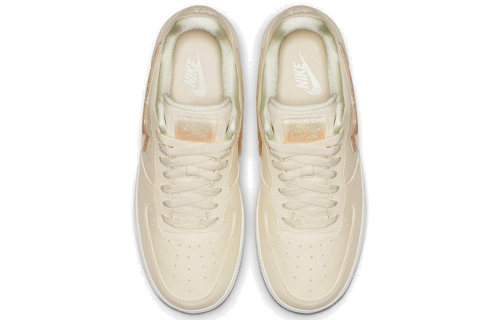 Женские кроссовки Nike Air Force 1 Wmns jelly puff OG (бежевый) — фото 4