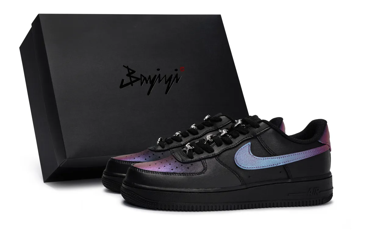 Nike Air Force 1 Skate Shoes Unisex Low-top Blue/Purple/Red