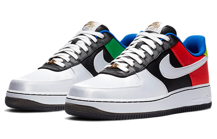 Кеды Nike Air Force 1 Hidden Message (черно-бело-красные) — фото 3