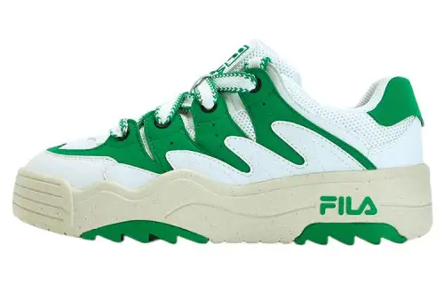 FILA Rosetta Abrasion Resistant Low top Skateboard Shoes Women's White Green