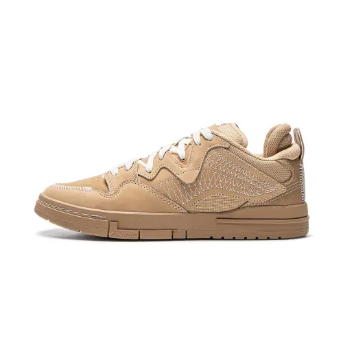 Li Ning Wave PRO Slip Resistant Abrasion Resistant Low top Skateboard Shoes Men's Brown