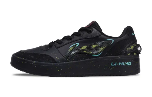 Li Ning Sycee V3 Synthetic Leather Low top Skateboard Shoes Men's Black