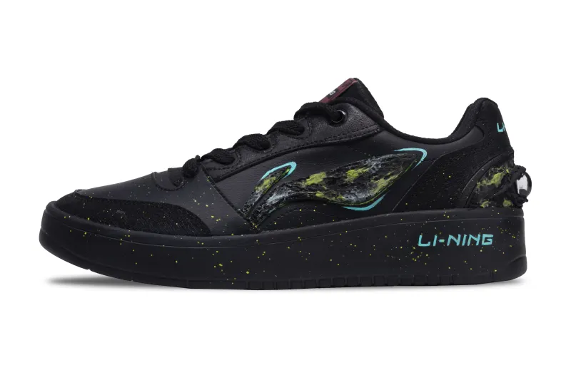 Li Ning Sycee V3 Synthetic Leather Low top Skateboard Shoes Men's Black