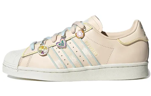 Adidas Originals Superstar Collection Leather Casual Low top Skateboard Shoes Women's Light Pink
