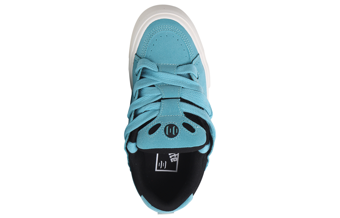 Ollieskate Blue Chanel Inspired Slip Resistant Cushioning Abrasion Resistant Skateboard Shoes Unisex Lake Blue