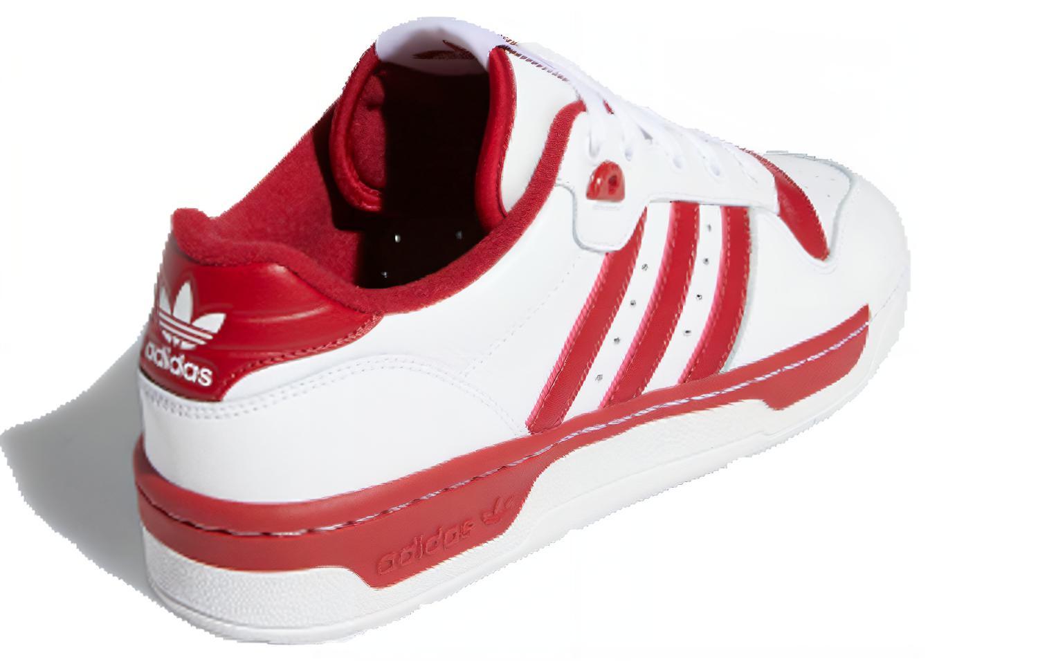 Кеды adidas originals Rivalry Low (белые / красные) — Белый / красный — фото 3