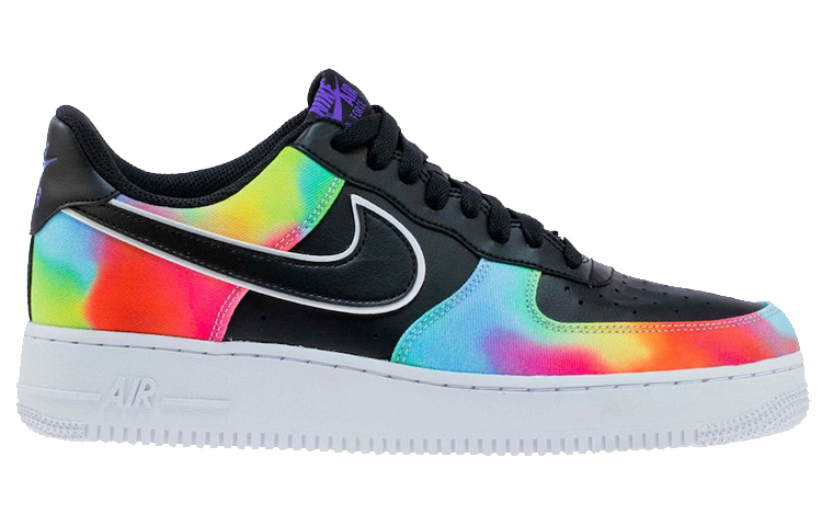 Мужские кроссовки Nike Air Force 1 (черно-зеленый) — 多色 — фото 2