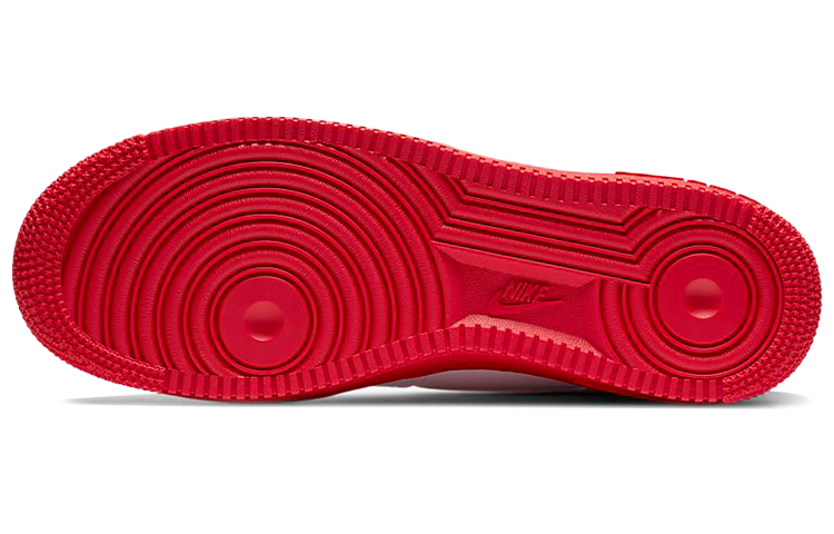 Мужские кроссовки Nike Air Force 1 University Red (белые) — фото 6