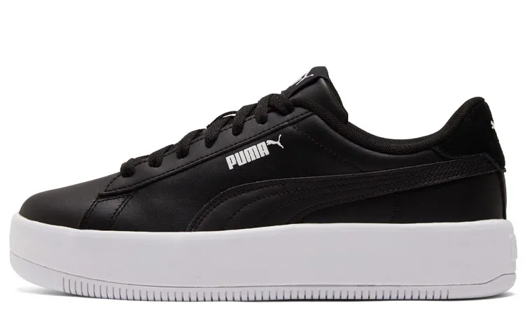 PUMA Lily Platform Board Shoes Black/White Women's