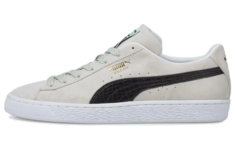 PUMA Suede Croc Retro Casual Skateboarding Shoes Unisex Gray White