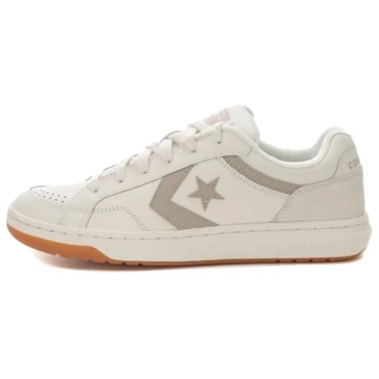 Converse Slip Resistant Abrasion Resistant Low top Skateboard Shoes Unisex White