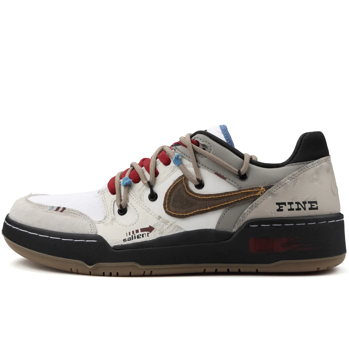 Nike Full Force Neon Desert Low top Skateboard Shoes Men's Black Brown