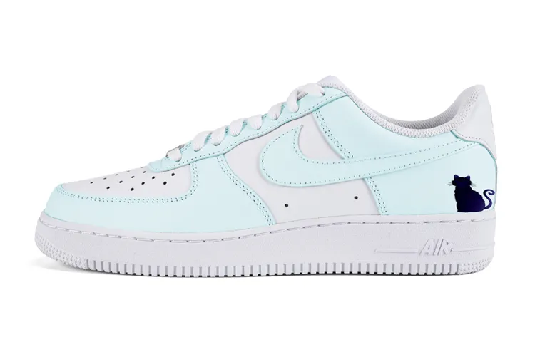 Nike Air Force 1 Air Force 1 Low top Skateboard Shoes Women's Light Blue